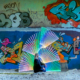 Lightpainting onder viaduct met graffiti > model Marga Gaikema -1