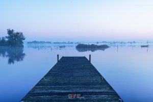 Leekstermeer pastels vanaf de dwarse steiger