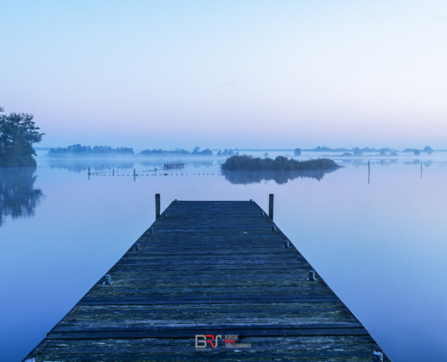 Leekstermeer pastels vanaf de dwarse steiger