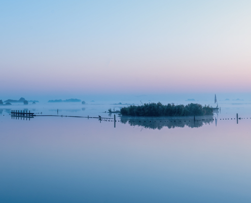 Leekstermeer voor zonsopkomst Pastels