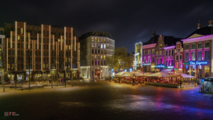 Grote Markt Groningen bij avond