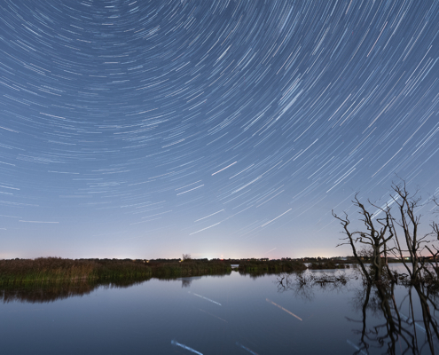 Startrail Tusschenwater De Groeve