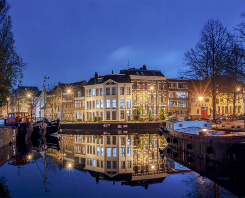 bocht van Amleand bij avond