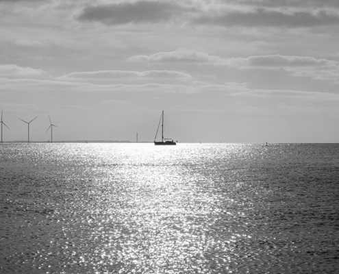 zeilschip in het zonlicht